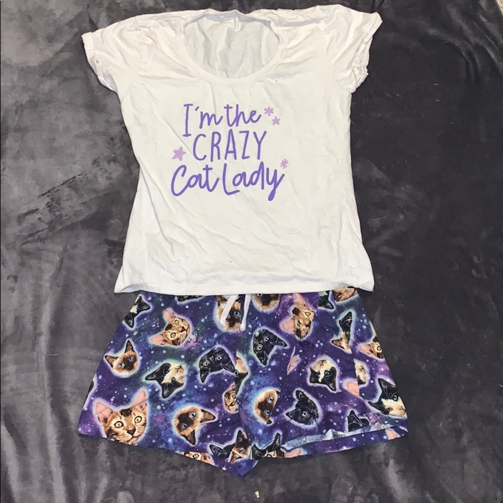 Cat pajama set